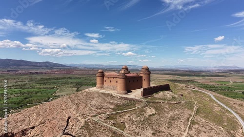 El bonito castillo de la calahorra en el marquesado de Zenete, España