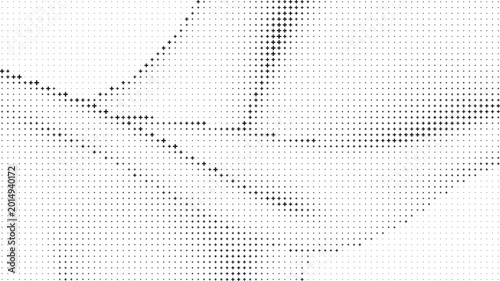 Schilderij op canvas Black Plus Sign Abstract White Background, Minimal Black Cross Symbol Pattern Ba