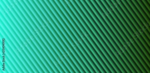 Schilderij op canvas A green striped gradient background with a ribbed texture.