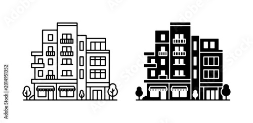 Photography Modern Apartment Buildings, Urban Architecture Icons, Residential Facades, City