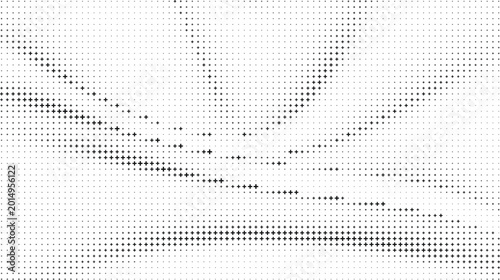 Tableau sur toile Black Plus Sign Abstract White Background, Minimal Black Cross Symbol Pattern Ba