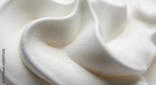 Foto A close-up view of a dollop of creamy white whipped cream
