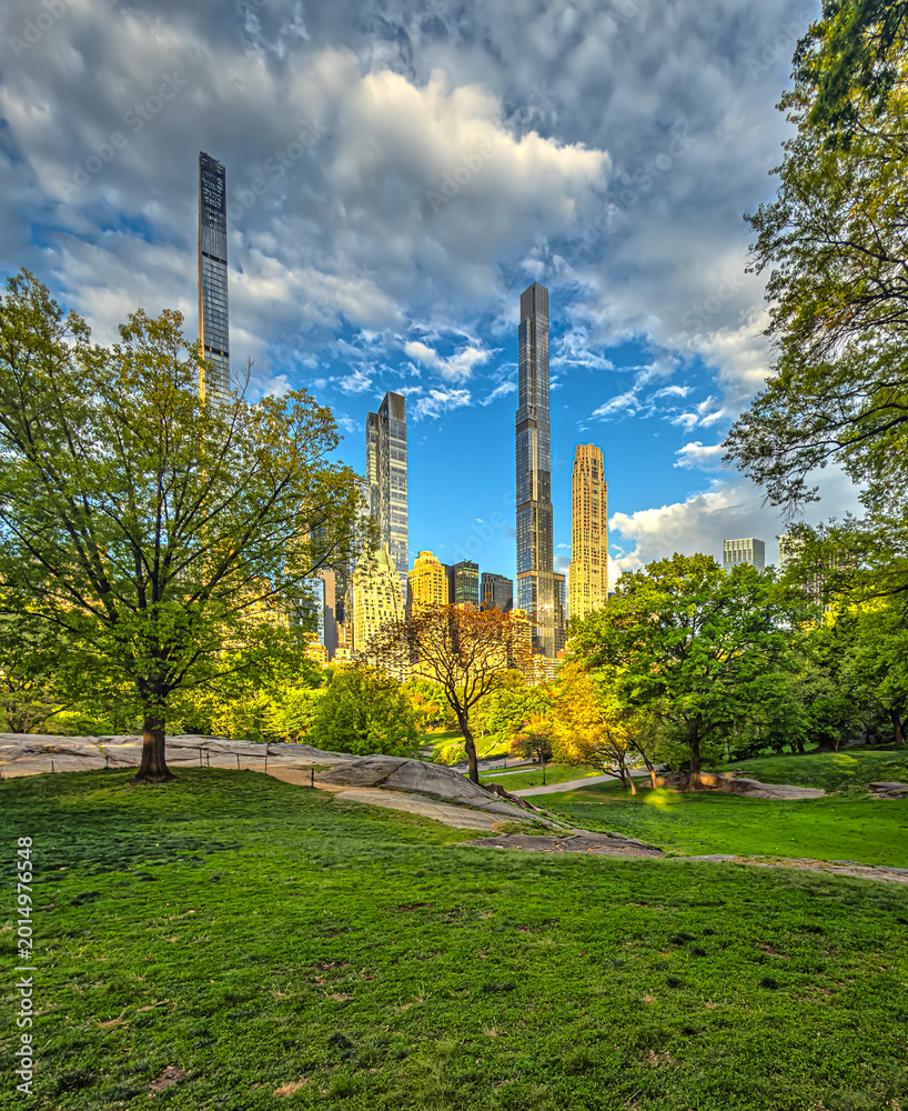 Obraz premium Sheep Meadow Central Park, late spring