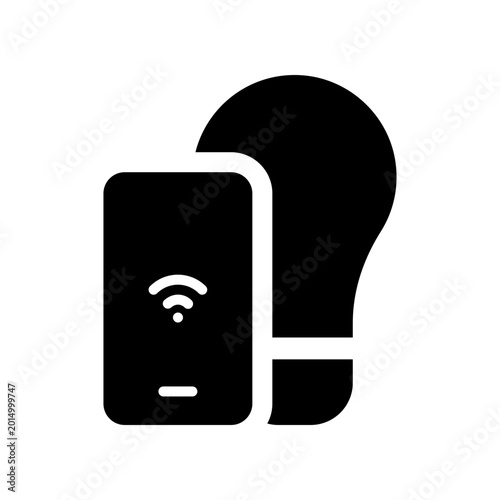 Smart Light-bulb Solid Icon