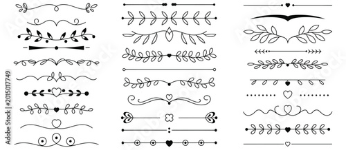 Photos Decorative Line Border Vector Set Featuring Elegant Ornate Patterns, Vintage Swi