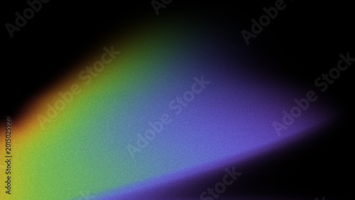 Vibrant grainy rainbow mesh corner on black background with soft noise texture for pride designs