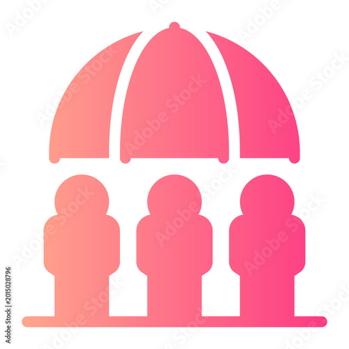 Foto coverage gradient icon