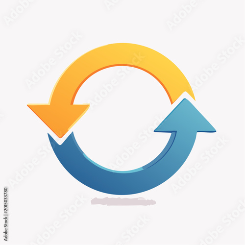 Free Download A circular graphic illustrates exchange with two arrows turning around. - GFXLoad