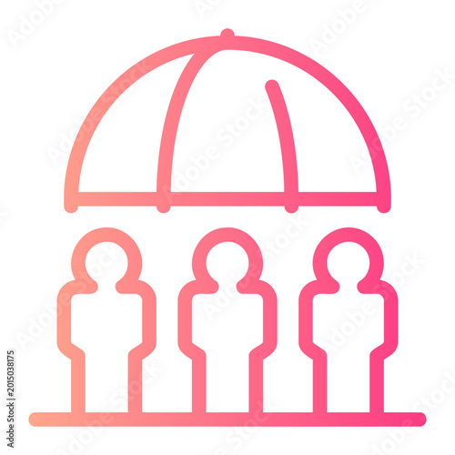 Foto coverage gradient icon