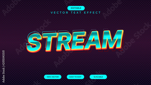 Stream Gaming Text Effect