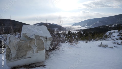 Stones in an abandoned quarry