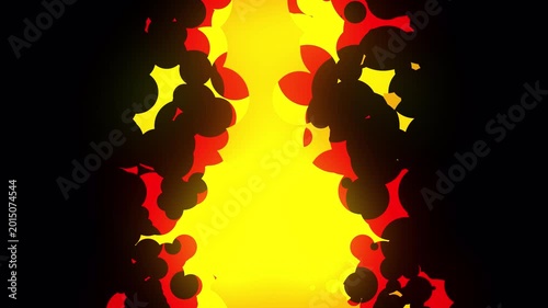 Pillar of Fire element 2d vfx animation on alpha channel