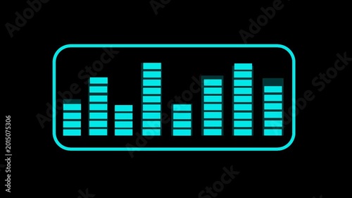 Financial graph showing statistics, prices falling, stock market crash, crisis, inflation rate. Electronic chart with stock market fluctuations abstract concept