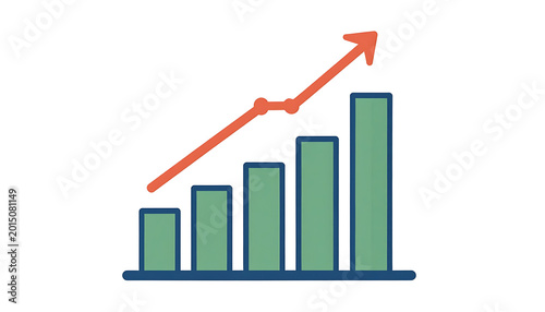 Growing bar chart with an upward trending arrow indicating progress and success, representing financial growth and positive analytics Free Download Growing bar chart with an upward trending arrow indicating progress and success, representing financial growth and positive analytics - GFXLoad