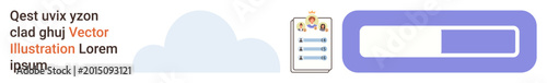 Free Download Data management, organization tools, UI design, productivity apps, task tracking, workflow planning. Cloud, checklist and progress bar icons. Data management and organization tools - GFXLoad