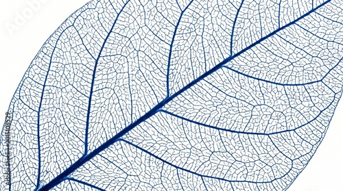 Abstract Blue black Leaf Veins Network Pattern	