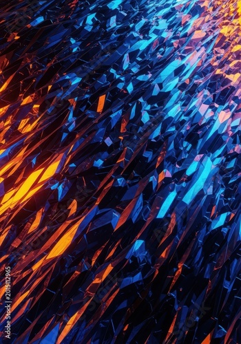 Seamless abstract background texture of a dark, crystalline substance stretching infinitely, representing limitless potential and endless depth, structure, vast, space