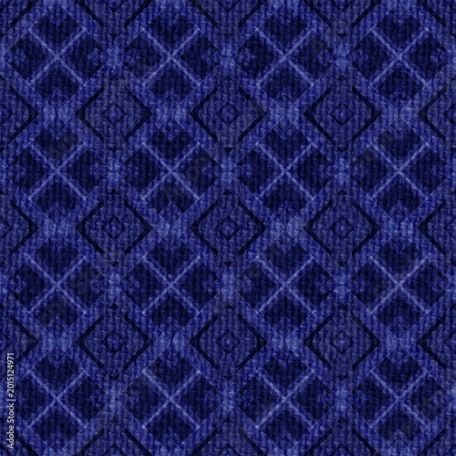 seamless pattern with blue flowers