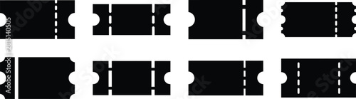 Cuadro en lienzo Black and White Diaper Bag Closure Hook and Loop Fastener Design Variations