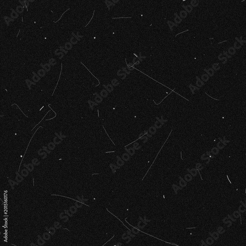 Black background, with white dust, and scratches