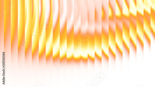 Abstract background with vertical golden stripes and light waves, creating a dynamic and modern visual effect with a bright, glowing gradient