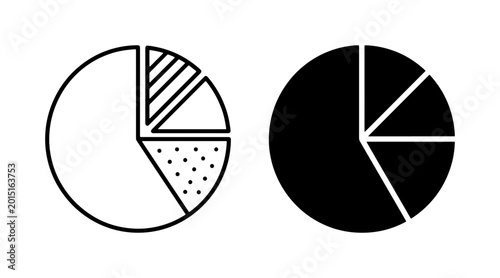 Photos Pie Chart Icons, Data Visualization Graphics, Simple Statistics Diagrams, Busine