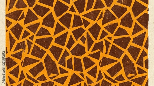 Giraffe patch pattern giraffe angular patch mosaic pattern vivid amber and brown