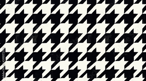 Houndstooth classic pattern classic houndstooth repeating vector pattern bold black and white