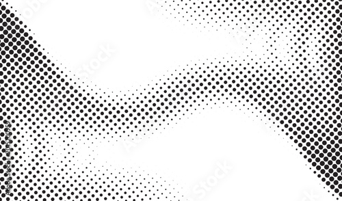Fotografie Halftone dot pattern wave background vector illustration for modern pop art comic design