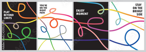 Creative abstract gradient lines with smooth curves and vibrant color transitions for modern posters website backgrounds and marketing visuals