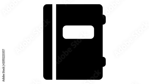 Tableau sur toile Speed reading training handbook icon, isolated on white background