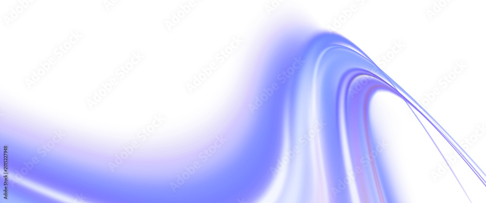 Fototapeta premium Abstract purple light trails creating a dynamic wave on a black background, with glowing lines and subtle glitter particles, symbolizing speed, technology, and futuristic energy
