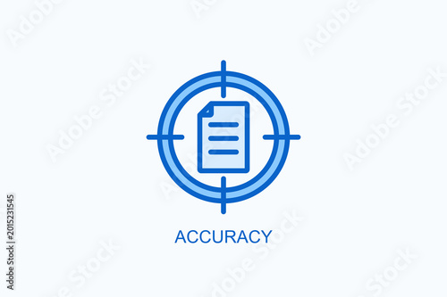 Foto Accuracy Icon Or Logo Isolated Vector Illustration