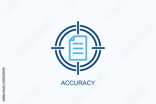 Foto Accuracy Icon Or Logo Isolated Vector Illustration