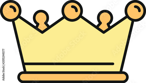 Tableau sur toile Golden crown illustrating royalty, leadership, success, and authority