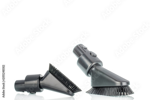 Tableau sur toile Brush for a cordless vacuum cleaner, close-up, isolated on a white background