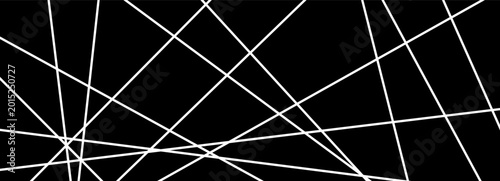 Bild auf Leinwand Chaotic abstract chaos with lines straight geometric for pattern random line