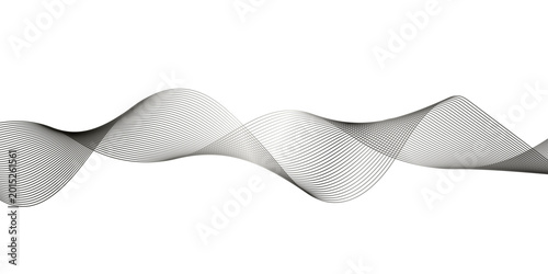 Abstract gray blend wave curve line and white background texture. digital frequency track equalizer. modern abstract glowing wave background.	
