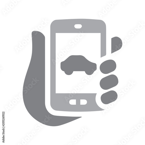 Mobile car app icon