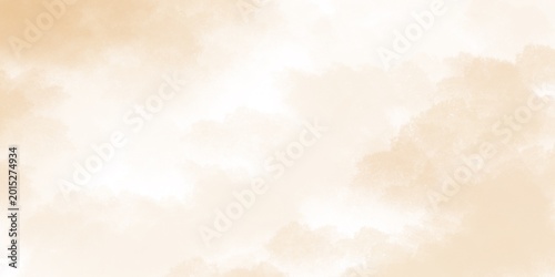 Tableau sur toile Soft beige watercolor texture background with subtle cloudy effect