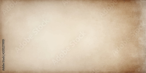 Canvas Print A blank vintage parchment with a stained brown grunge texture provides an aged a