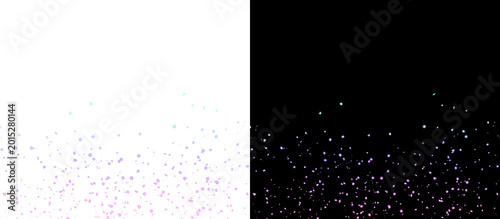 purple sparkle particles border png transparent background, neon glitter dust wave overlay png isolated transparent, colorful twinkle bokeh particle effect png transparent background