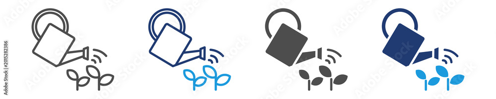 Fototapeta premium watering icon set multiple style