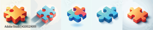 vector of a piece of puzzle
