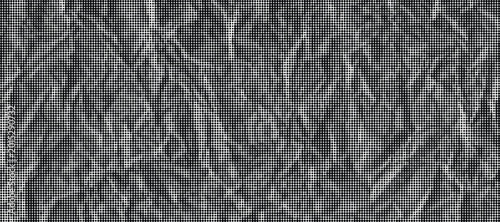 Foto Gray crumpled paper texture fills the frame with rough surface