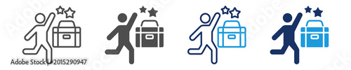 Slika na platnu aspirational icon set with multi concept