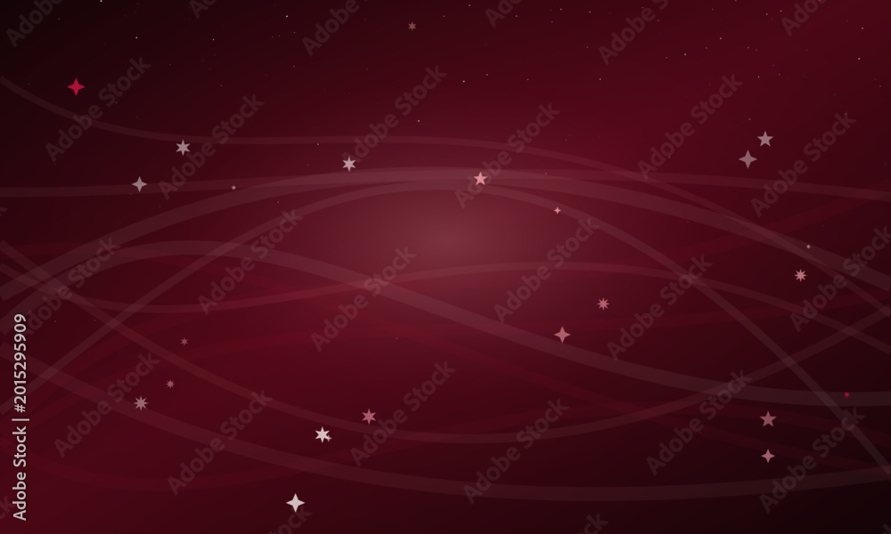 Fototapeta premium Abstract Dark Red Gradient Background with Elegant Flowing Curved Lines and Sparkles, Luxury Crimson Wave Presentation Backdrop for Festive Christmas or Corporate Design