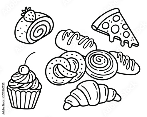 Food Icons Vector Illustration