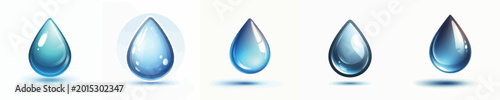 vector of a drop of water