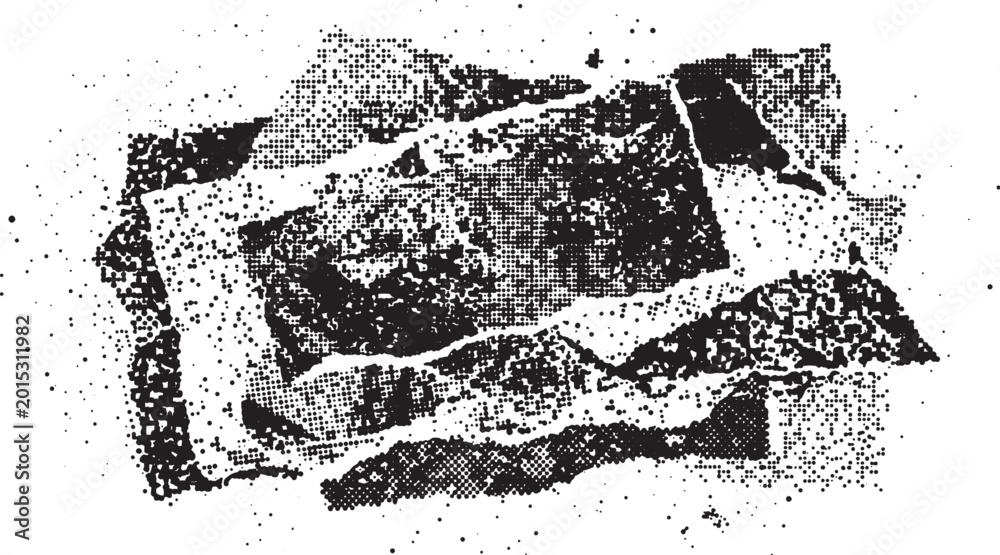Obraz premium Abstract grunge texture vector background black and white distressed effect with tattered paper elements